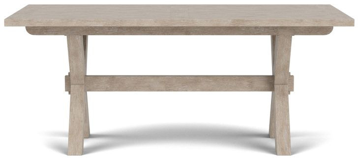 Bennett Frosted Gray 90" Extendable Rectangular Dining Table