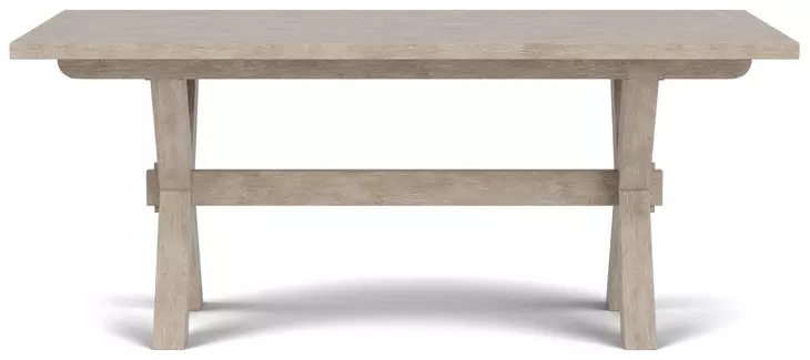 Bennett Frosted Gray 90" Extendable Rectangular Dining Table