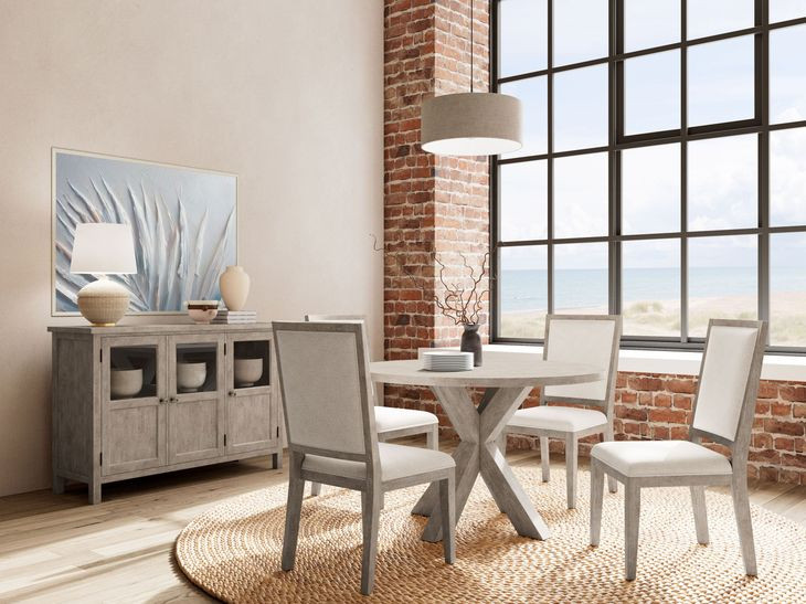 Bennett Frosted Gray 3 Door Buffet