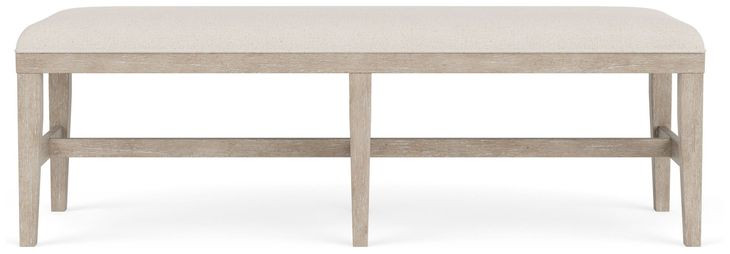 Bennett Cream Upholstered Dining Bench