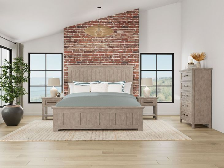 Bennett Frosted Gray 5 Drawer Chest