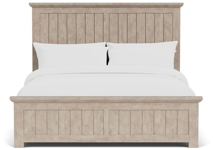 Bennett Frosted Gray Queen Panel Bed