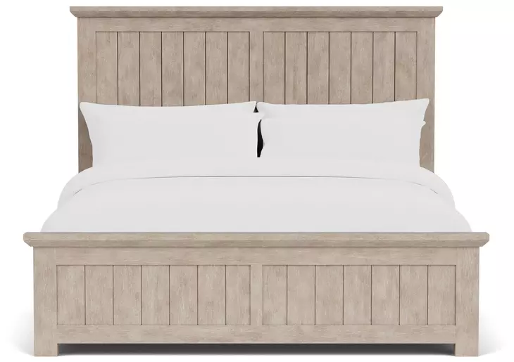 Bennett Frosted Gray Queen Panel Bed