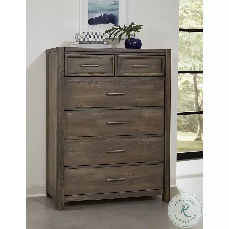 Ben And Erin Napier Aged Grey 5 Drawer Chest From Home