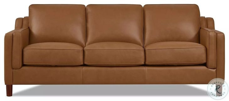 Isla Cognac Leather 84" Sofa