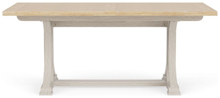Glenndale Aged White and Wheat 90" Extendable Rectangular Dining Table