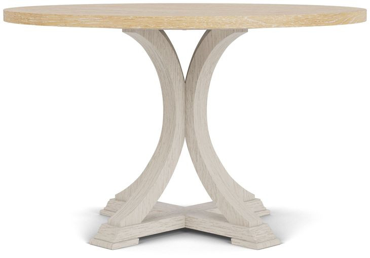 Glenndale Aged White and Wheat 48" Round Dining Table