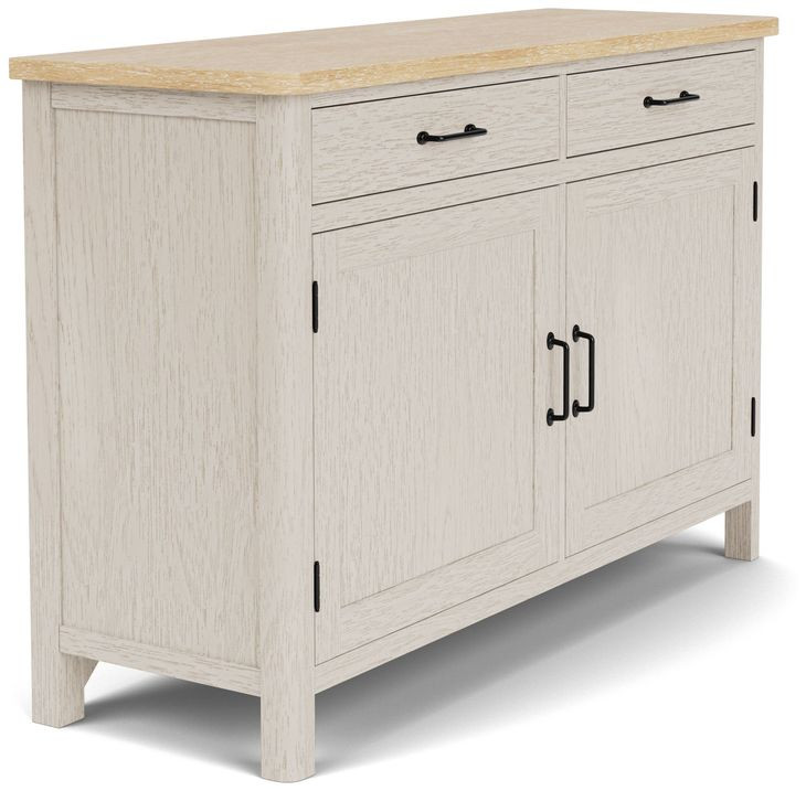 Glenndale Aged White and Wheat Extendable Rectangular Dining Room Set