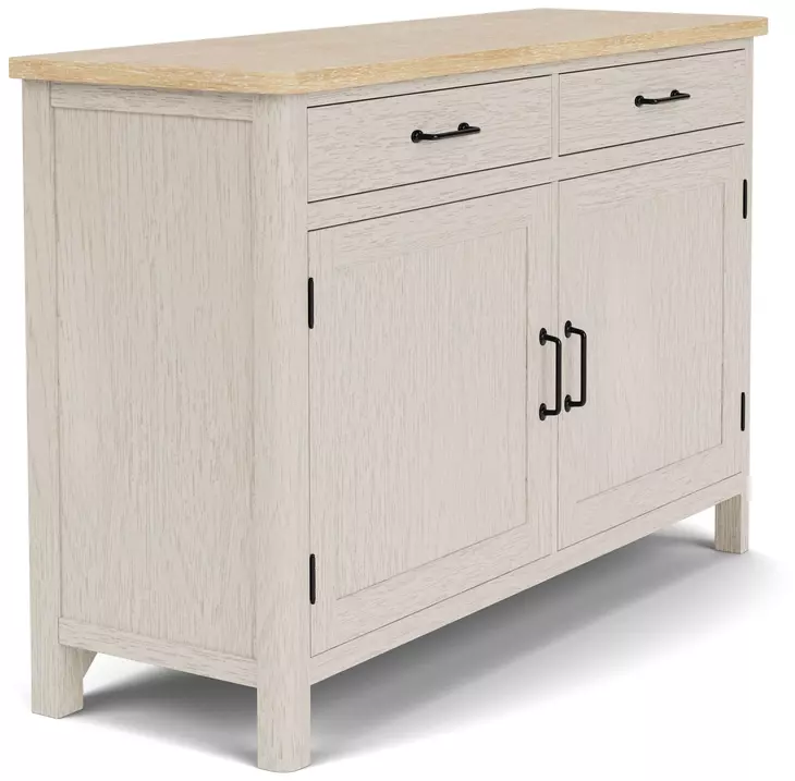 Glenndale Aged White and Wheat Extendable Rectangular Dining Room Set