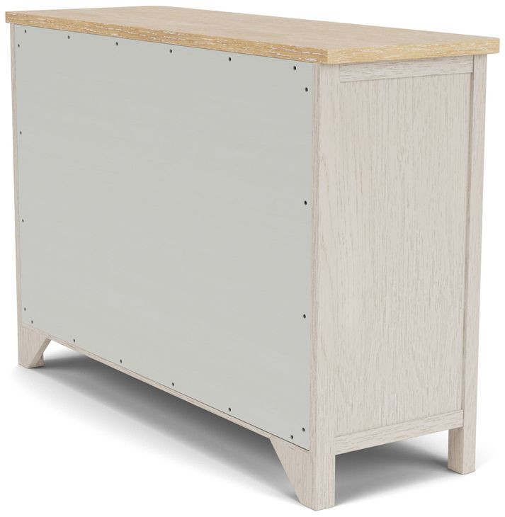 Glenndale Aged White and Wheat Round Dining Room Set