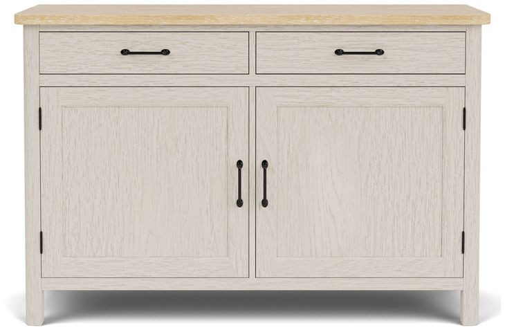 Glenndale Aged White and Wheat 2 Door Buffet