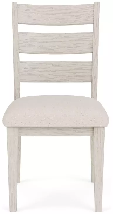 Glenndale Beige Upholstered Ladder Back Side Chair Set of 2
