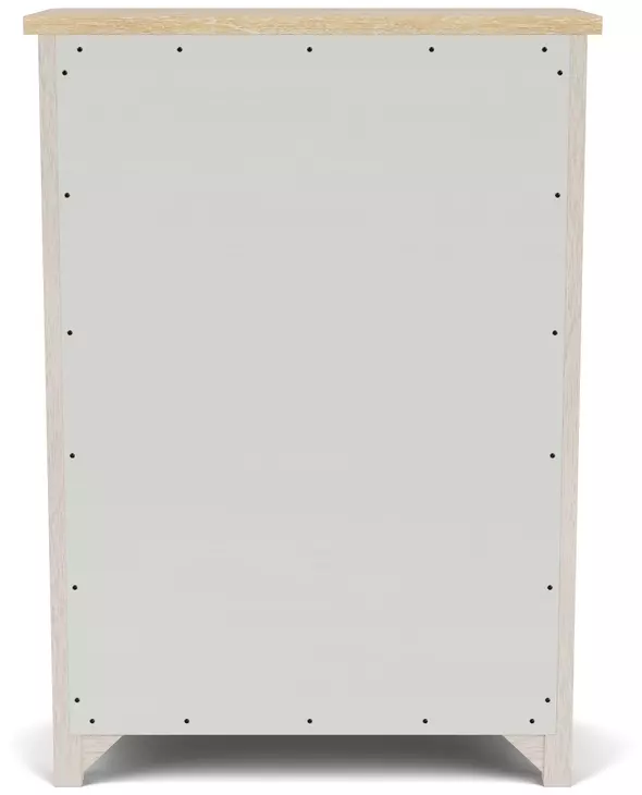 Glenndale Aged White and Wheat 5 Drawer Chest