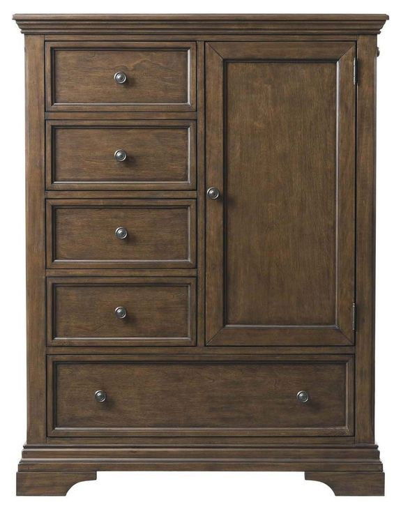 Olivia Rosewood 5 Drawer Chifferobe
