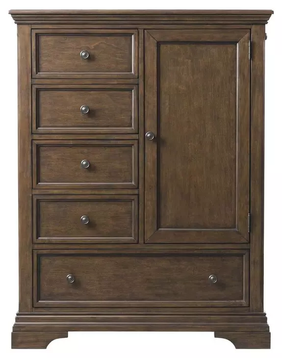Olivia Rosewood 5 Drawer Chifferobe