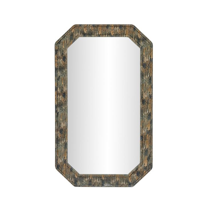 Charlene Watercolor Print Rectangular Wall Mirror