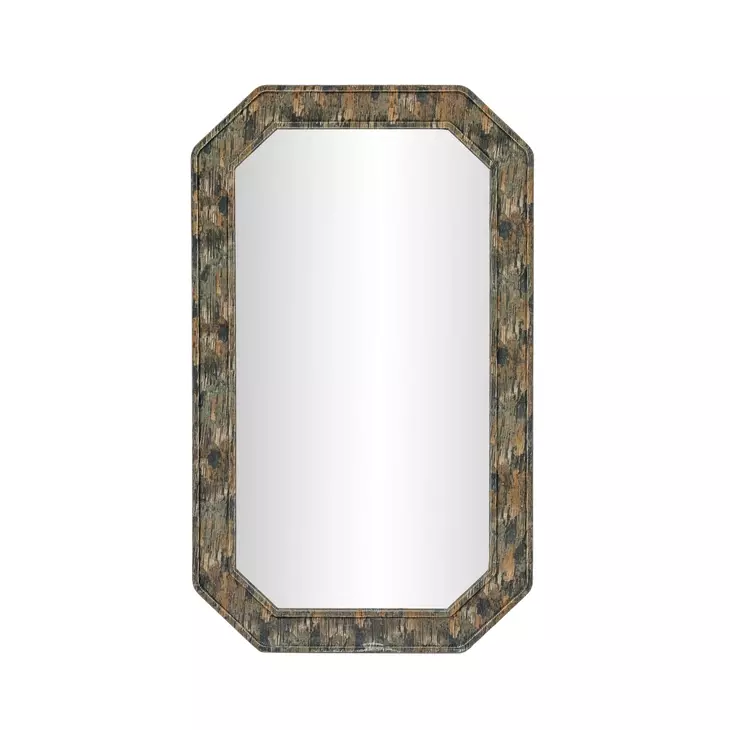 Charlene Watercolor Print Rectangular Wall Mirror