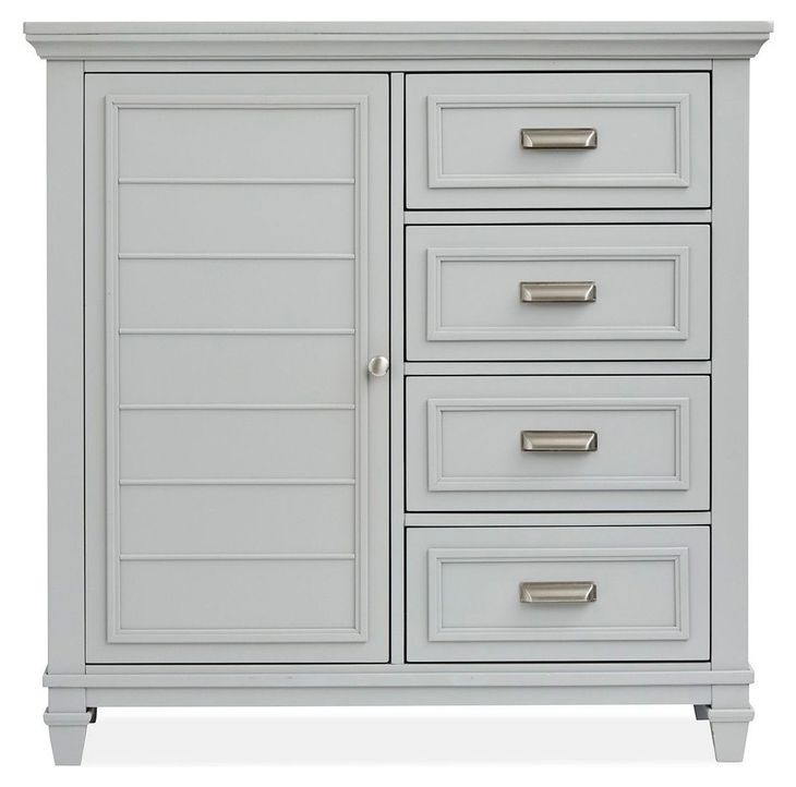 Harborwick Harbor Gray 4 Drawer Door Chest