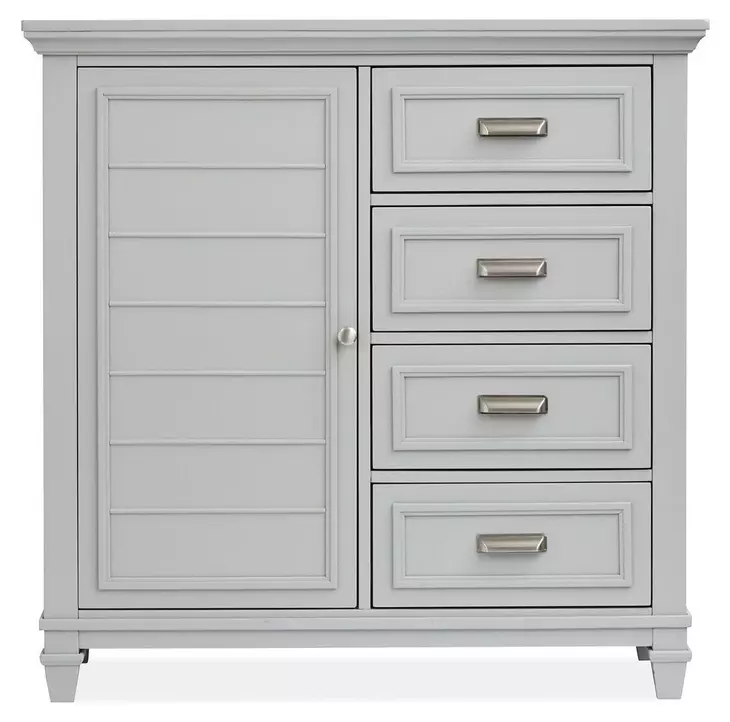 Harborwick Harbor Gray 4 Drawer Door Chest