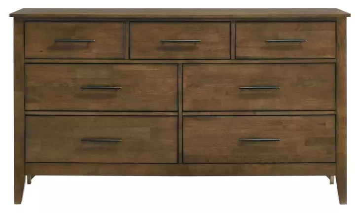 Andover Walnut 7 Drawer Dresser