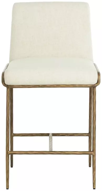 Corvin Geralt Linen Performance Fabric Counter Height Stool