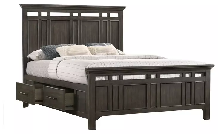 Hawthorne Burnished Clay Storage Panel Bedroom Set