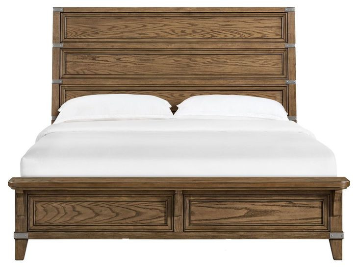 Forge Weathered Chestnut King Panel Bed