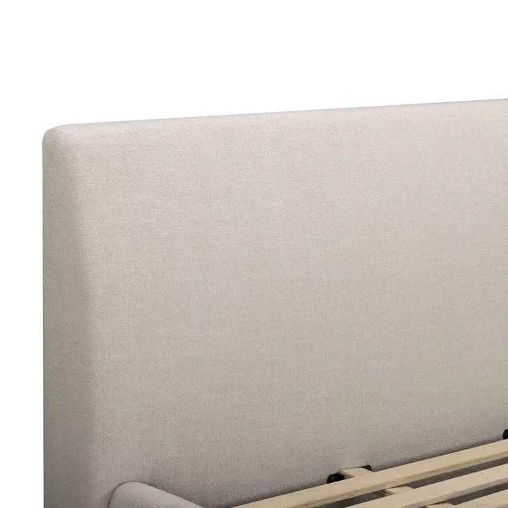 Rayne Cream King Upholstered Panel Bed