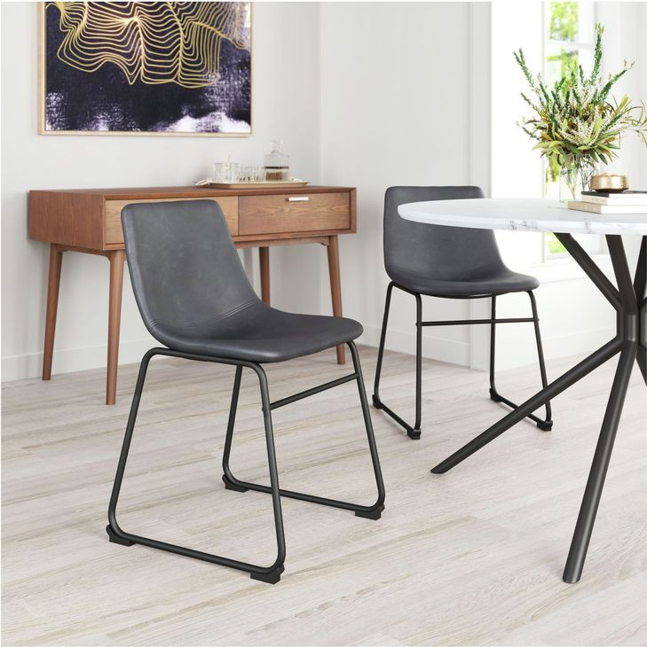 Smart Charcoal Dining Chair Set Of 2