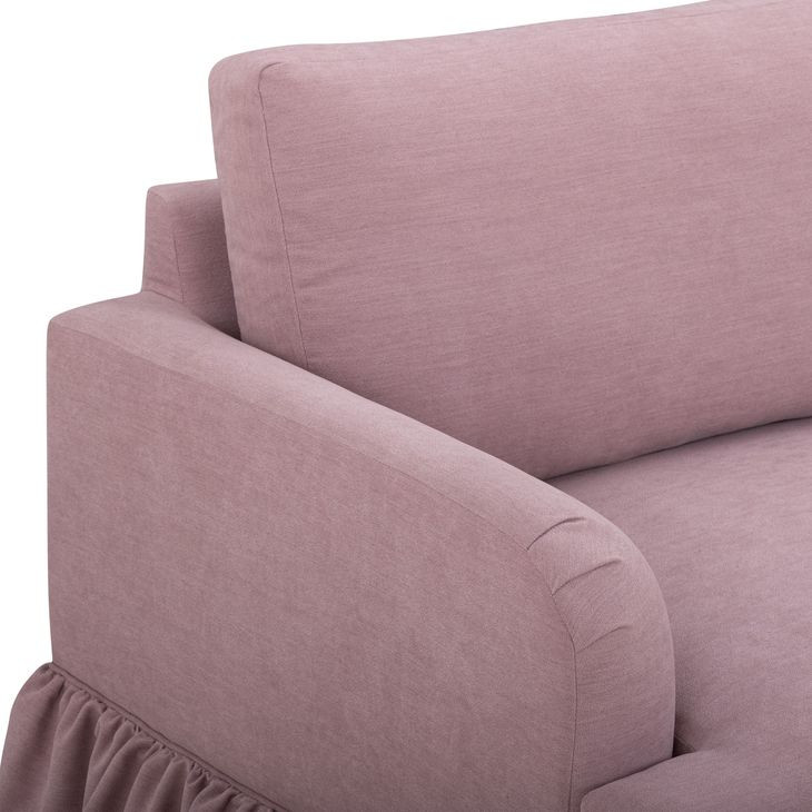 Gertrude Mauve Performance Fabric 90" Sofa
