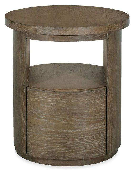 Bosley Lt. Brown Porpoise Round End Table