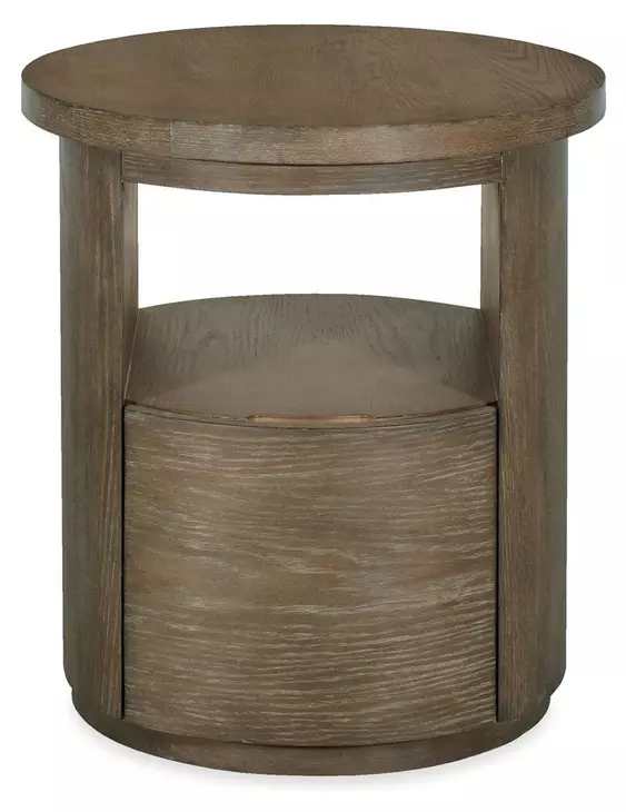 Bosley Lt. Brown Porpoise Round End Table