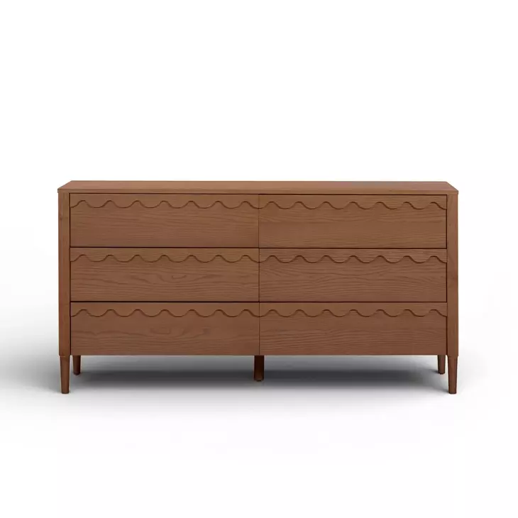 Oodle Walnut 6 Drawer Dresser