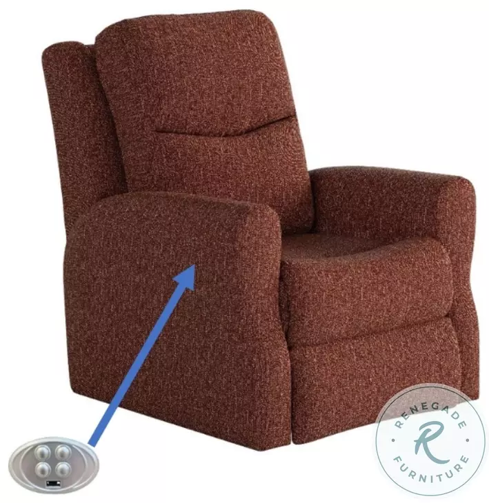 Fame Berber Henna Power Headrest Rocker Recliner
