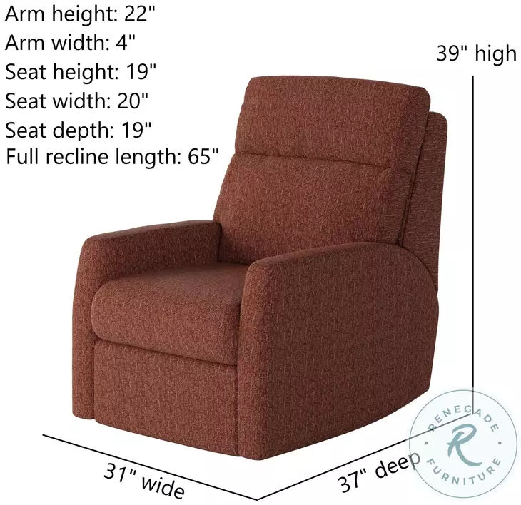 Mimi Berber Henna Wall Hugger Recliner