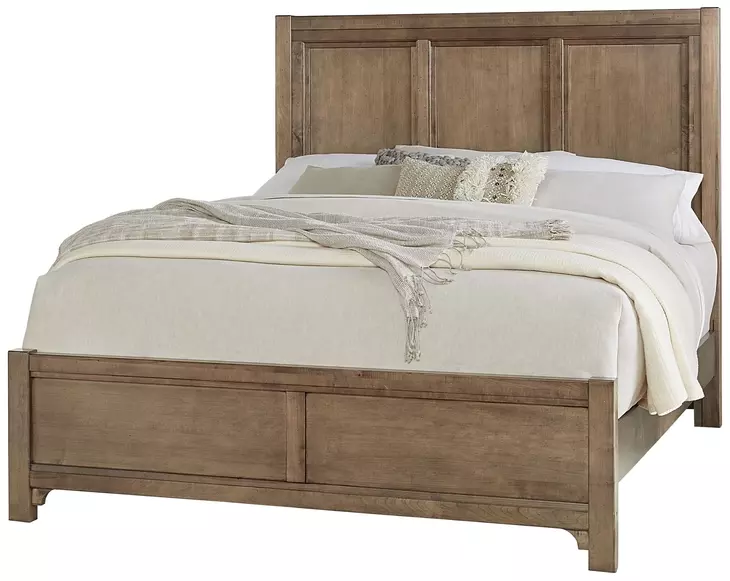 Cool Farmhouse Natural Worm King Panel Bed