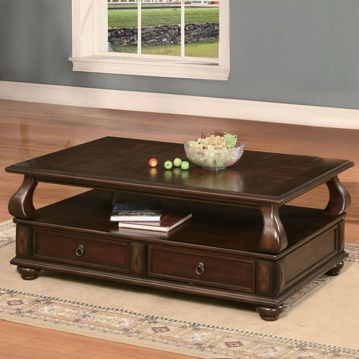 Amado Walnut Rectangular Cocktail Table