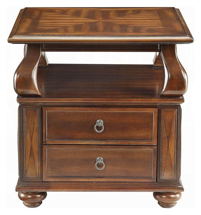 Amado Walnut Rectangular End Table