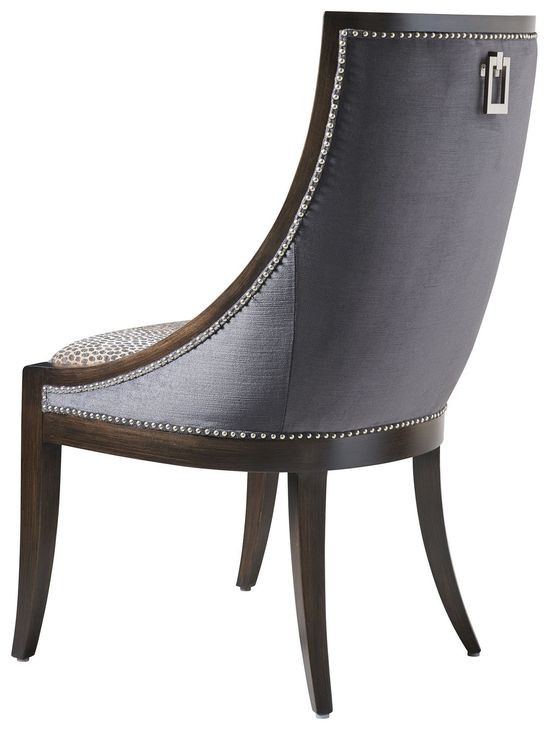 Chamberlain Brown Upholstered Tides Dining Chair with Nailhead Trim