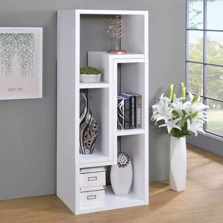 Velma White Convertible TV Console