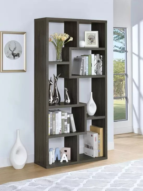 Theo Weathered Grey Bookcase 