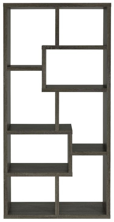 Theo Weathered Grey Bookcase