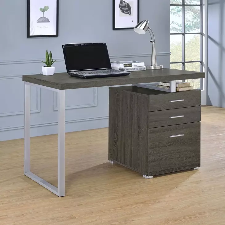 Brennan Weathered Gray Writing Desk