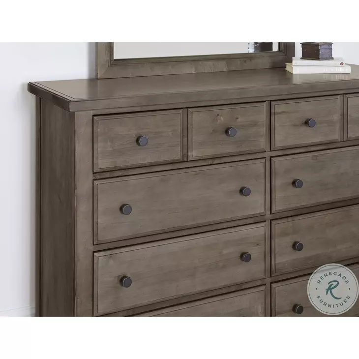 8 drawer grey dresser GULLABERG 8-drawer dresser, gray/anchor/unlock function, 661/8x187/8x393/8"