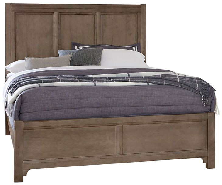 Cool Farmhouse Natural worm Gray King Panel Bed
