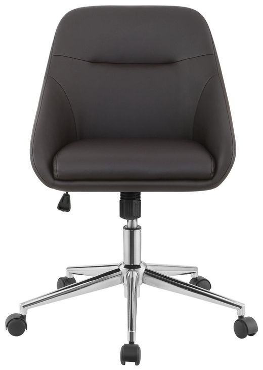 Jackman Brown Upholstered Office Chair