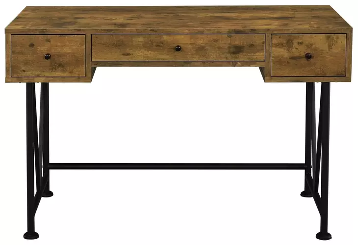 Analiese Antique Nutmeg and Black Writing Desk