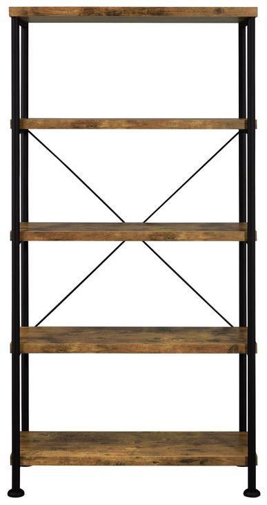 Analiese Antique Nutmeg and Black Bookcase