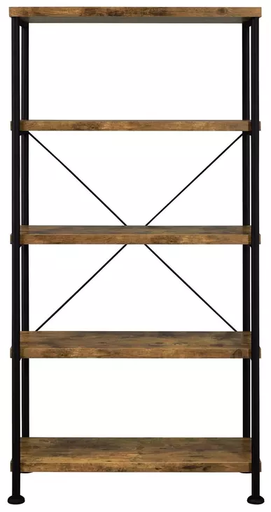 Analiese Antique Nutmeg and Black Bookcase