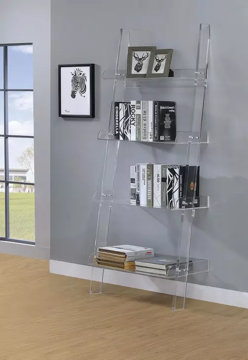 Amaturo Clear Acrylic Bookcase